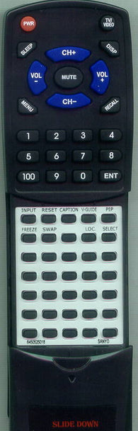 SANYO DS31820 Replacement Remote