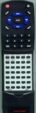 SANYO DS31820 Replacement Remote