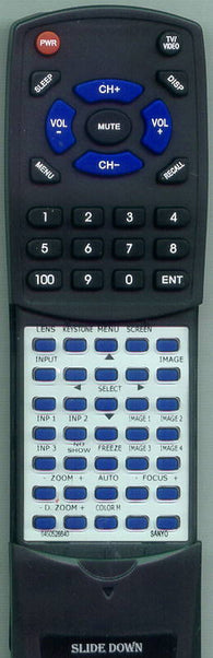SANYO 645 052 6640 Replacement Remote