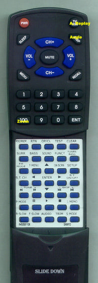 SANYO DWM2500 Replacement Remote
