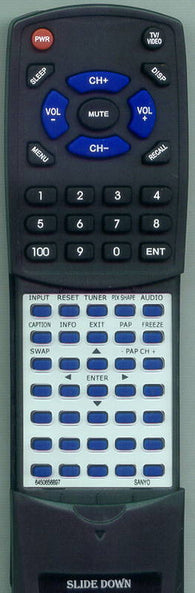 SANYO 1AV0U10B37000 Replacement Remote