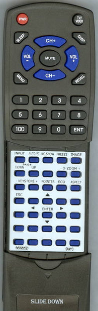 SANYO 645 096 2523 Replacement Remote