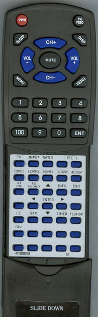 LG 26LC2D Replacement Remote