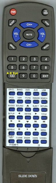 LGINSERT RT6710CDAK17C Replacement Remote