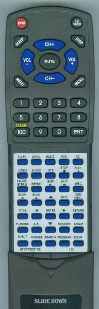 LGINPUT RT6710T00017E Replacement Remote