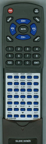 ZENITH C34W37 Replacement Remote