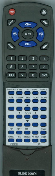 LG RT6710V00102L Replacement Remote