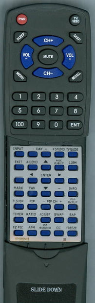 LG RT6710V00141B Replacement Remote