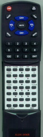 ZENITH 124-00156-05 Replacement Remote