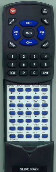 LG 42LB1DRA Replacement Remote