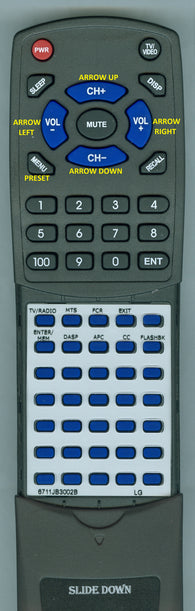 LG 6711JB3002B Replacement Remote
