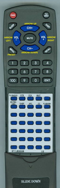 LGINSERT RT6711JB3002B Replacement Remote