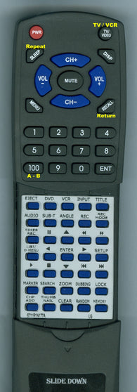 LG 6711R1N177A Replacement Remote