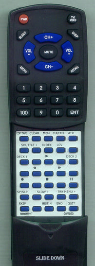 GO-VIDEO- RT69099633117 Replacement Remote