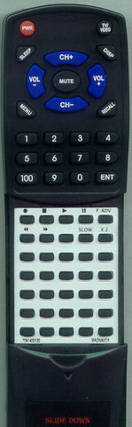 MAGNAVOX VSQS0354 Replacement Remote