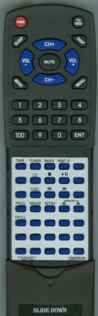 EMERSON ADS2870 Replacement Remote