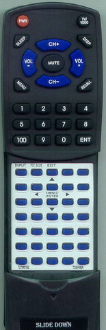 TOSHIBA 42HP66 Replacement Remote
