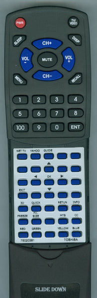 TOSHIBA 46WX800U Replacement Remote
