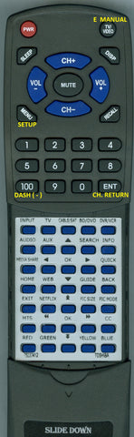 TOSHIBA--INSERT 32L4300U Replacement Remote