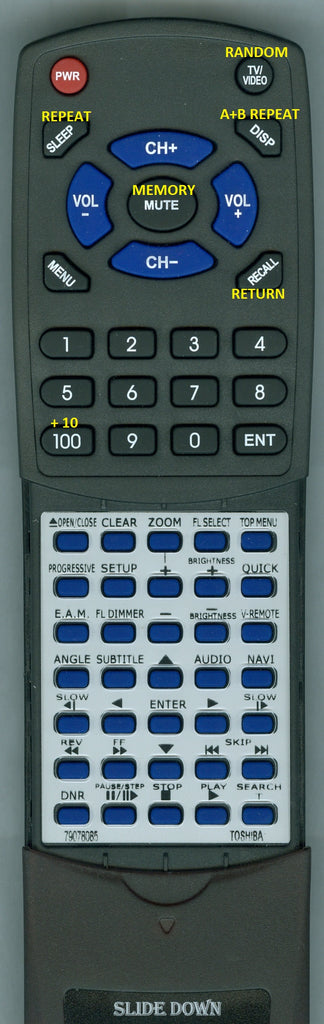 TOSHIBA SER0070 Replacement Remote