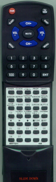 AIWA U-0115-650-U Replacement Remote