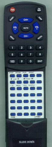 JC-PENNEY- 873-0368 Replacement Remote