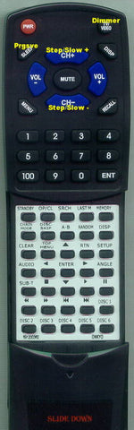 ONKYO RC542DV Replacement Remote