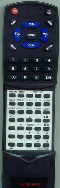DIRECTED-VIDEO- DV2605 Replacement Remote