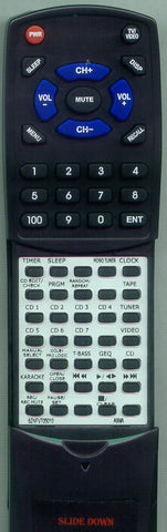 AIWA 8ZNFV704010 Replacement Remote
