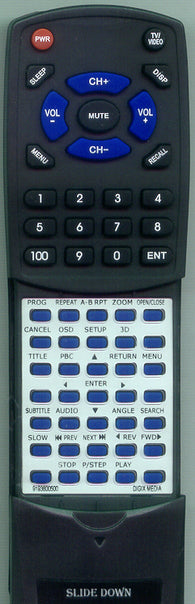 DIGIX-MEDIA- 919-36005-00 Replacement Remote