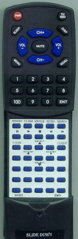 ZENITH VR4226HF Replacement Remote