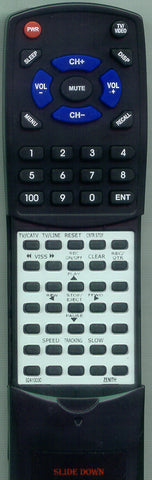 ZENITH 92410038 Replacement Remote