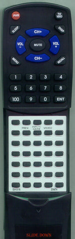 ZENITH R43A02 Replacement Remote