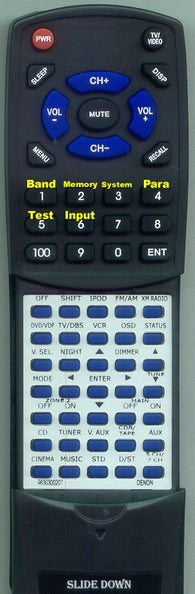 DENON RT9630300207 Replacement Remote