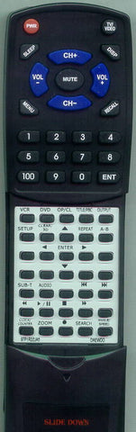 DAEWOO DV6T955B Replacement Remote