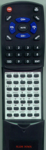 DAEWOO DGR520 Replacement Remote