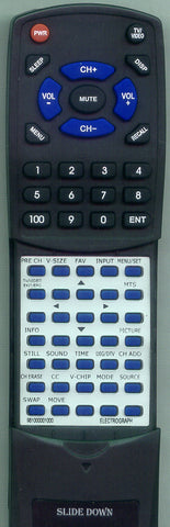 ELECTROGRAPH DTS4225A Replacement Remote