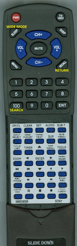 SONY--INSERT RDRGX315 Replacement Remote