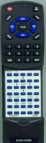 ENVISION 98TR7SW3NEACF Replacement Remote