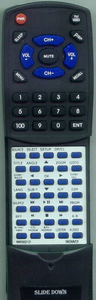 MAGNAVOX 996500021121 Replacement Remote