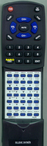 PHILIPS--INSERT DVDR3435V37 Replacement Remote