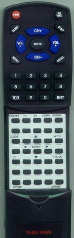 VIEWSONIC N4261W Replacement Remote
