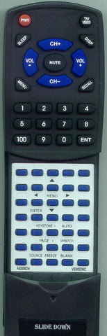 VIEWSONIC RTA00008234 Replacement Remote