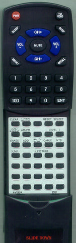 SONY 146538711 Replacement Remote