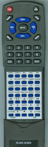 SONY 148785011 Replacement Remote