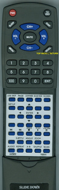 YAMAHA--INSERT DVC6761SL Replacement Remote