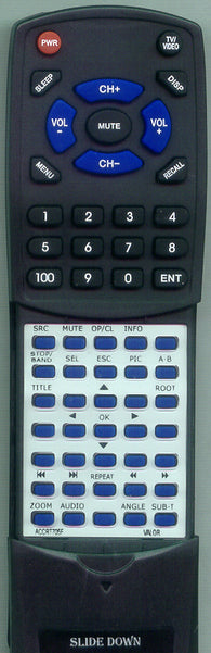VALOR DTS603W Replacement Remote