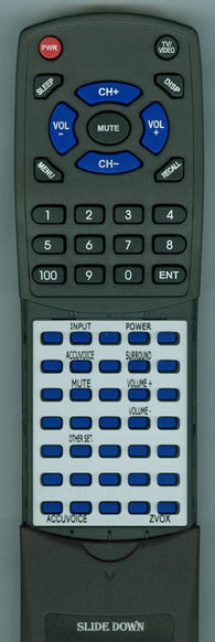 ZVOXBM RTACCUVOICE Replacement Remote