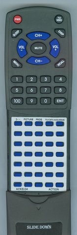 ACTION ACN5104 NEW Replacement Remote