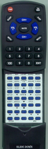 APEX AD1130W Replacement Remote